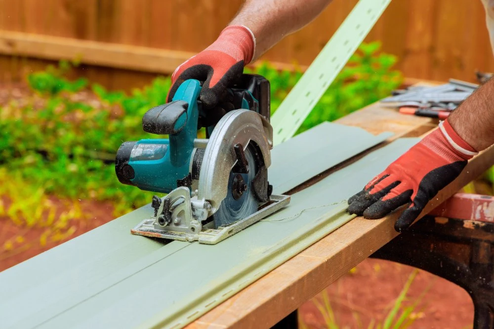 cutting siding
